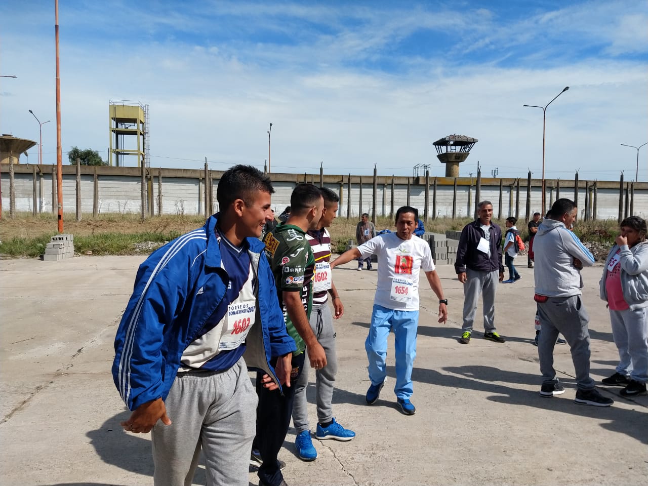 Previo a la larga de la maratón por la paz